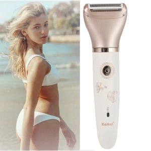 Clippers Kemei Electric Women Pubic Hair Shaver Razor Intimate Area Shaving Bikini Line Haircut Trimmer Female Depilation remove epilator