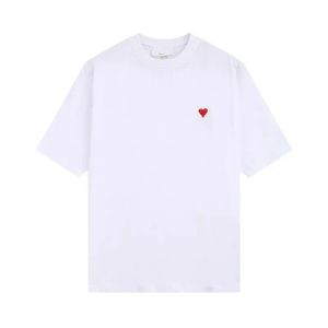 Camisetas de verão Tshirts Tshirts Spring Summer Summer bordado Camiseta do coração para homens Mulher Round Neck Fashion Brand Loose T-shirt A3