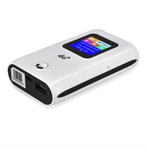 Routrar MF905C 4G Portable WiFi LTE Nano Sim Card Router med PowerBank 6000mAh Hotspot Cat4 Pocket Mobile Modem