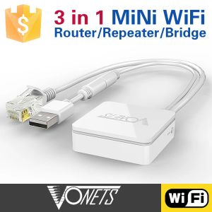 Routers vonets 2.4G 300Mbps WiFi Router WiFi Range Extender Amplifier Wireless Bridge Portable WiFi Hotspot för Travel AR11N300