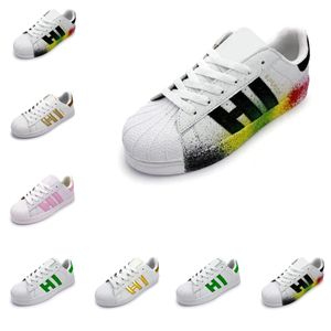 2024 Designer shoes Shell Casual Shoes Men Women Sneakers Fashion Trend stripe Leather shell-toe shoes Sports Running Shoes 36-45