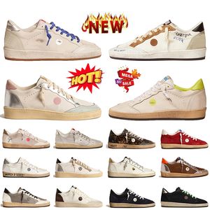 Toppmode Kvinnor Mens Italy Brand Ball Star Designer Casual Shoes Low OG Original Golden Goode Sneakers Luxury Gold Glitter Handmased Platform Vintage Trainers