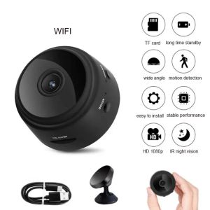 Kameror Ny A9 Video Surveillance WiFi Camera HID Den Came Voice Recorder Wireless Mini Camcorders Video WiFi Camera gratis frakt