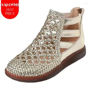 Casual Shoes Sandals Women Summer Round Toe Thick Sole Hollow Out For Orthopedic Comfort Woman Zapatos De Mujer