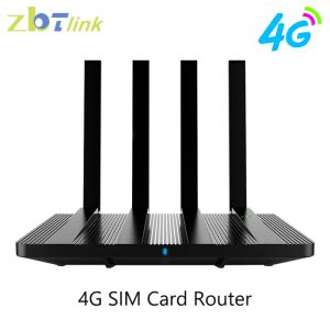 Routers Zbtlink Clearing Products 300Mbps 4G Router for Russia Europe Wireless Wifi 4G LTE Modem Sim Card OpenWRT 4*LAN USB Access Point