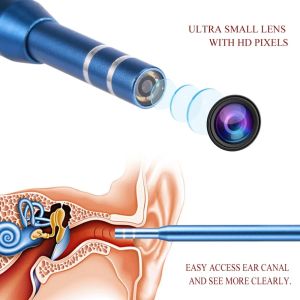 Kamery Typec Android Endoscope Ear Ear Camera Kanał Uszy Czyszczenie CZYSZCZENIE Porów Endoskopowe Powiększenie do usuwania trądziku Kamera USB na PC