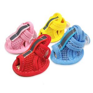 Sapatos de cão de verão Puppy de cachorro respirável para cães cães pequenos gatos