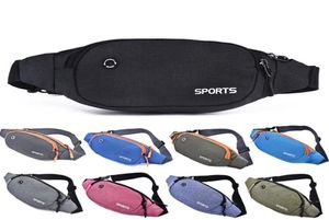 Nylon midja pack män kvinnor mode multifunktion fanny pack bum väskor höft pengar bälte resor för mobiltelefonpåse unisex8352628