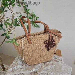 Designer Bag Women's Summer Anagram Embroidered Straw Basket Handbag Woven beehive shape bag cowhide shoulder bag stylisheendibags