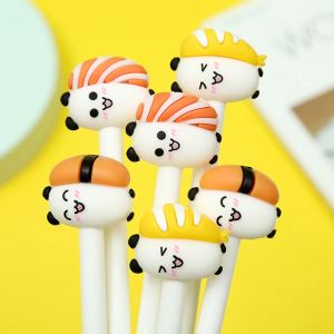 Penne 12pcs fumetto giapponese carino kawaii cibo sushi sushi divertente anime kids sta cancelleria blu pallpoint rollerball school kawai cosa