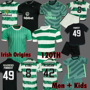 2024 Celtic Irish Origins Special Soccer Jerseys KUHN KYOGO AJETITURNBULL MCGREGOR FORREST 23 24 CELTIC 120TH football shirt Men kits Kids Equipment