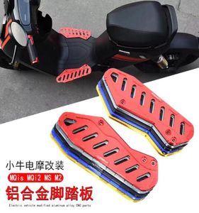 NIU MQIS MQI2 MS M2 Electric Motorcycle Modified CNC Aluminum Alloy Front Footrest Nonslip Footboard Foot Pegs7595703のペダル