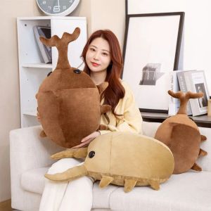 Dolls 50cm/60cm Creative Simulation Insect Plush Toy Stuffed Cartoon Dolls Kawaii Beetle Pillow Hug Kids Girls Boys Birthday Gift