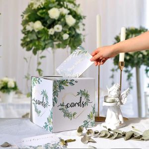 Forniture per feste Our Warkar Greenery Card Box Holder Gift per il compleanno Birthday Baby Shower Anniversares