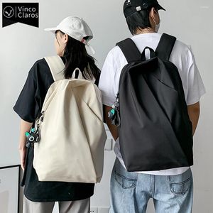 Zaino unisex unisex semplice leggero di qualità in nylon waterproof School for Teenager Brand Designer Backpacks Men per laptop Borsa per laptop