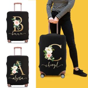 Accessories Personalized Ladies Custom Name Elastic Luggage Cover for 18''32'' Suitcase Accessories Suitcase Dust Cover Luggage Accessories