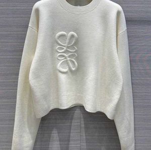 24SS NYA WOMENS Sweater Autumn Trendy Long-Sleeved Top High-End Slim Pullover Coat Designer Sweater Women White Thin Knit Sweaters 1125ESS