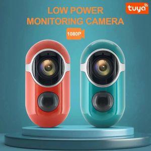 Kameror tuya säkerhetskamera utomhus trådlöst batteri kam natt vision 2way ljud ai persondeTection powered wifi laddningsbar kamera