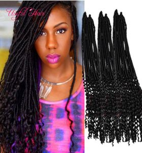 blonde 18quot GODDESS CROCHET BRAIDS faux locs braids hair 100g crochet braids hair extensions 1111 faux dreadlocks synthetic b9045029