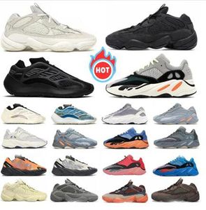 Дизайнер 500 кроссовки yeeziness 700 v2 v3 mens trainers Утилита черная румяна белая пепельная серая глиня