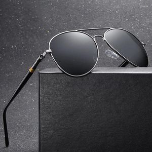 Sonnenbrille Marke Designer für Männer polarisierte luxuriöse Sonnenbrille für Männer Frauen Vintage Schwarze Pilotschatten UV400