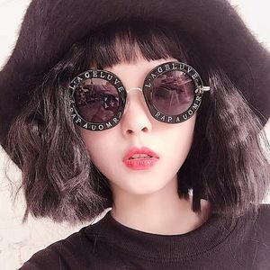 Designer fashion luxury match designer bag sunglasses round frame street party facial slimming temperament women men rectangular