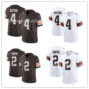 Jerseys de futebol Brown No.2 Cooper 4wxwwatson Jersey de azeitona