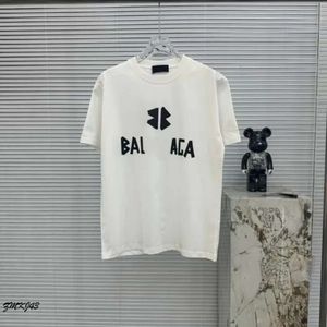 パリショートバランシガシャツ夏の女性バレンシガリーデザイナーTシャツ群れ文字Tシャツクラシックファッショングリーンレディース半袖3235