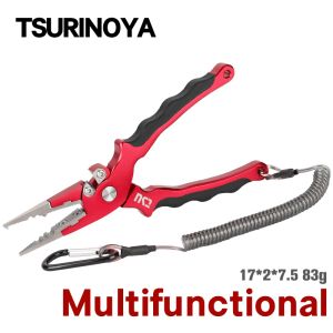 Accessories TSURINOYA 83g Tungsten Steel Alloy Cuting Aluminum Fishing Pliers AP_170 Edge Hooks Remover Saltwater Line Cutter Fishing Tackle