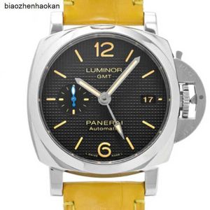 Mens Watch Panerais Uhren Luminor 1950 3 Tage Greenwich Standard Time Acciaio Pam01535 #W1728