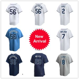 Tampa Custom Bay Rays Rays Baseball Maglie da baseball Men Women Youth Kids 30 Ben Rortvedt 7 Jose Caballero 2 Yandy Diaz 5 Wanderfranco 8 Brandon Lowe 25 Curtis Mead 17 Isaac Paredes