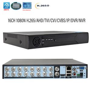 Soczewka ahd dvr xmeye16ch 1080n hybrydowa h.265 Wykryj p2p NVR rejestrator wideo dla zabezpieczeń 1080p CCTV wideo AHD IP kamera IP