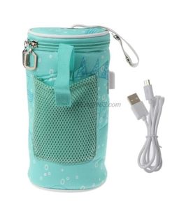 USB Baby Bottle Heater Heater Bag Bag Cup Cup Portable in Car Hutters اشرب حقيبة ترموستات حليب دافئة للأعلاف المولودة 2205128829682