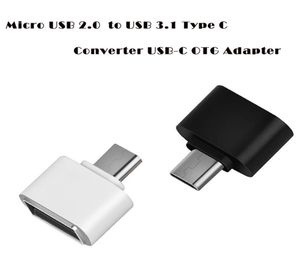 100pcslot Ny telefonadaptrar Micro USB 20 Kvinna till USB 31 Typ C Male Converter USBC OTG Adapter Gift OV24 4374344