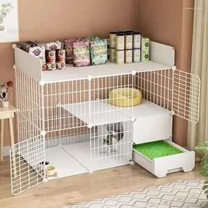 Cat Carriers Household Indoor Cages Transparent House Large Capacity Living Room Balcony