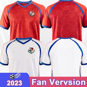 2023 Panama Mens Soccer Jerseys National Team Barcenas Home Red Away White Football Shirts Kort ärmar Vuxna uniformer