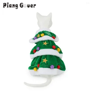 Dog Apparel Pet Christmas Coat Plush Tree Warm Vest Clothes For Small Medium Large