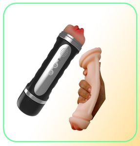 Contagem automática Masturbadora masculina Man Sugando vibração para homens Glans Exercisers Masturbate Copa Sex Machine Toy6145168