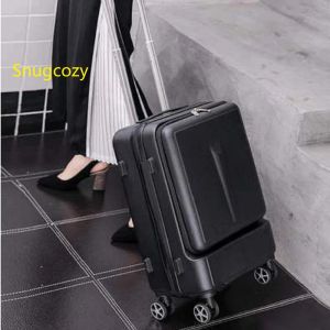 荷物荷物Snugcozy HighGrade Materials Flip Business Computer Suitcase 20/24インチサイズPCホイールスピナーブランド旅行荷物