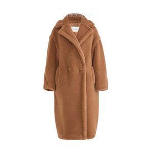 Brand Coat Women Coat Designer Coat MaxMaras Womens Coat Teddy Bear Series Long Loose Coat