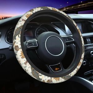 Steering Wheel Covers Dinosaur Car Cover Anti-slip Cute Animal Protective Suitable Auto Decoration Accessories