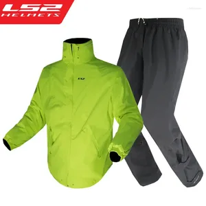 Impermeabili LS2 MJ139 moto impermeabile abito originale Giacca di prevenzione pantaloni pioggia set di cavalcate mobili