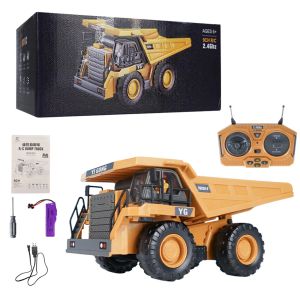 Auto RC Muldenkipper 1:24 6 CH 2.4g Legierung Fernbedienung Lkw 9ch RemoteControlled Machine Fahrzeug für Kinder Geschenk für Kindergeschenk