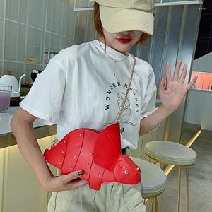 Hobo 2024 Fashion Shoulder Chain Bag Clutch Chic Girl's Designer Bags Triceratops Mini Crossbody for Women Purs and Handbags