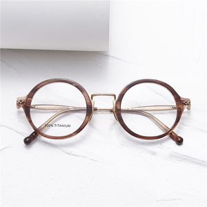 Occhiali ottici per uomini donne retrò m3127 designer foglio di moda tela acetato elasticità dettagliata in stile rotondo in stile anti-blu piastra con scatola con scatola