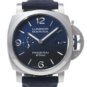 Panerei maschi luminors marina orologi da polso meccanici Automatico Luminors ufficiale Marina Esteel Blu Procondo Ref.Pam01157 #Mo142