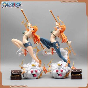 Figuras de brinquedo de ação 29cm One Piece Nami Anime Figuras de ação sexy estatueta hentai estátua modelo de boneca de boneca decoração colecionável brinquedos adultos presentes T240422