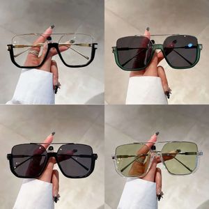 KAMMPT VINTAGE SUPPIZE SUNGLASSES Fashion Men Women Square Shades Eyewear Trendy Ins Brand Design UV400 Sun Glasses 240326