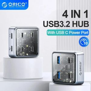 Hubs orico USB Extender Collector Splitter Desktop Docking Station MultiPort Typec Extension Hub 3.2 Interfaccia