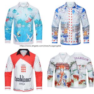 Casablancas Mens Casual Polo Рубашки Дизайнер Masao San Print Men S Tshirts Fomen